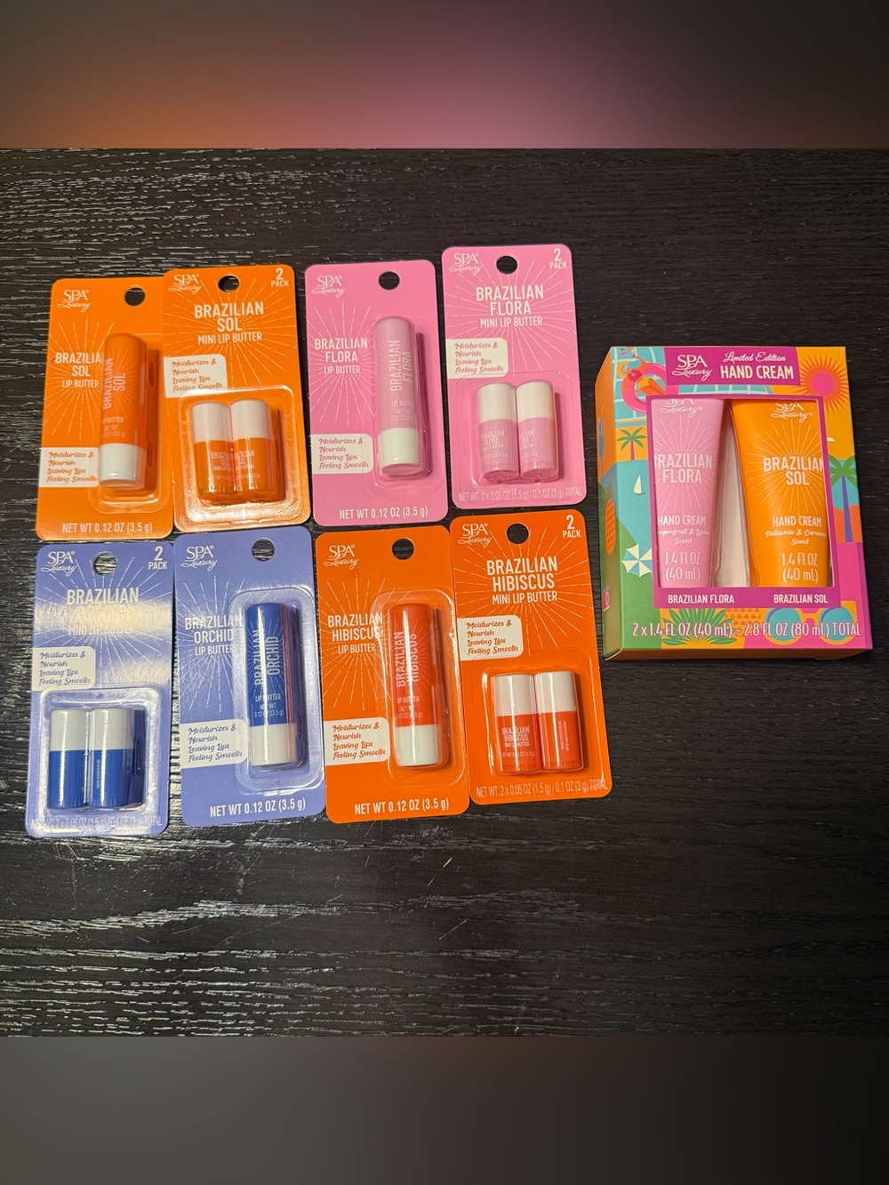 SPA Luxury Brazilian Lip Butter & Hand Cream Set
